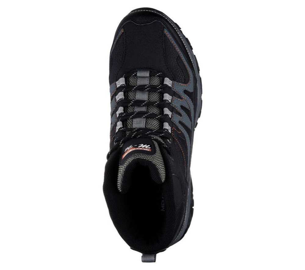 Skechers After Burn Memory Fit - Geardo Men's Training Shoes Black Grey | WXTR28457