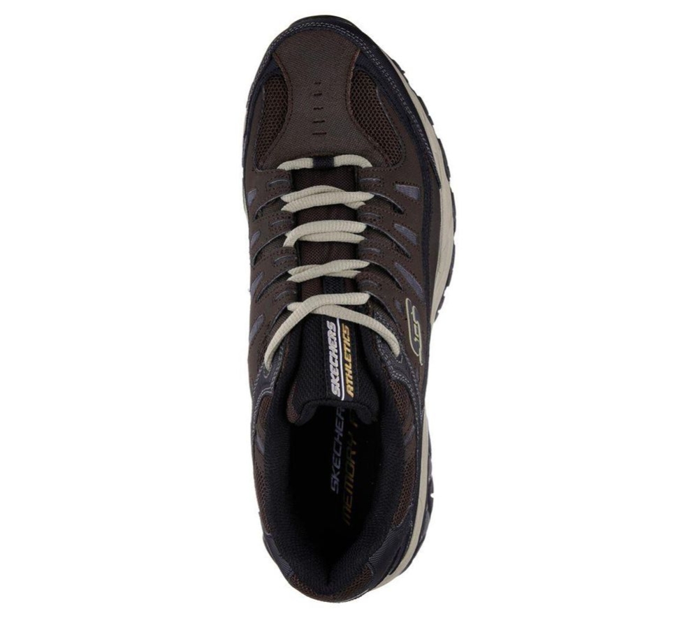 Skechers After Burn - Memory Fit Men's Training Shoes Brown Black | VUGN96502