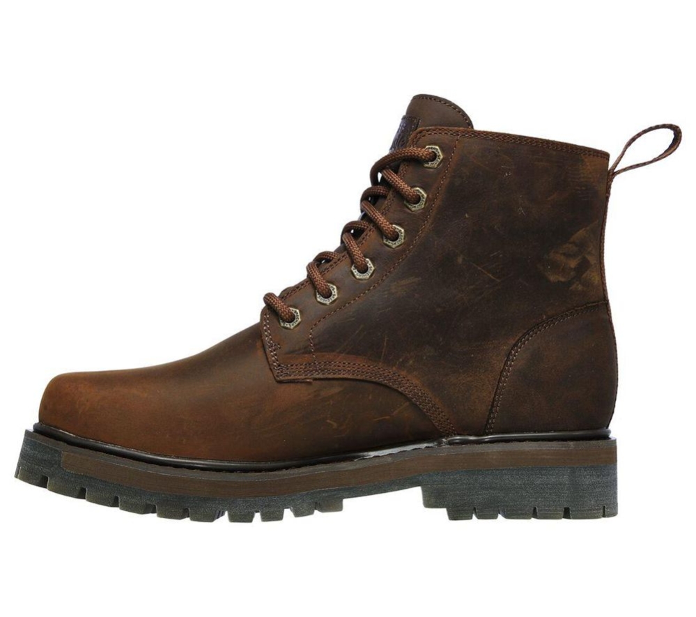 Skechers Alley Cats – Talgen Men's Winter Boots Brown | WYBN98675