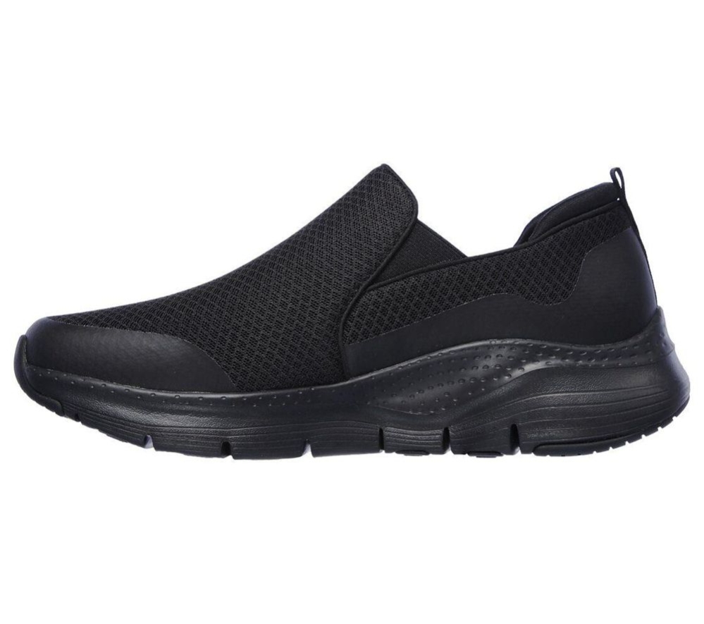 Skechers Arch Fit - Banlin Men's Walking Shoes Black | MHKQ56120