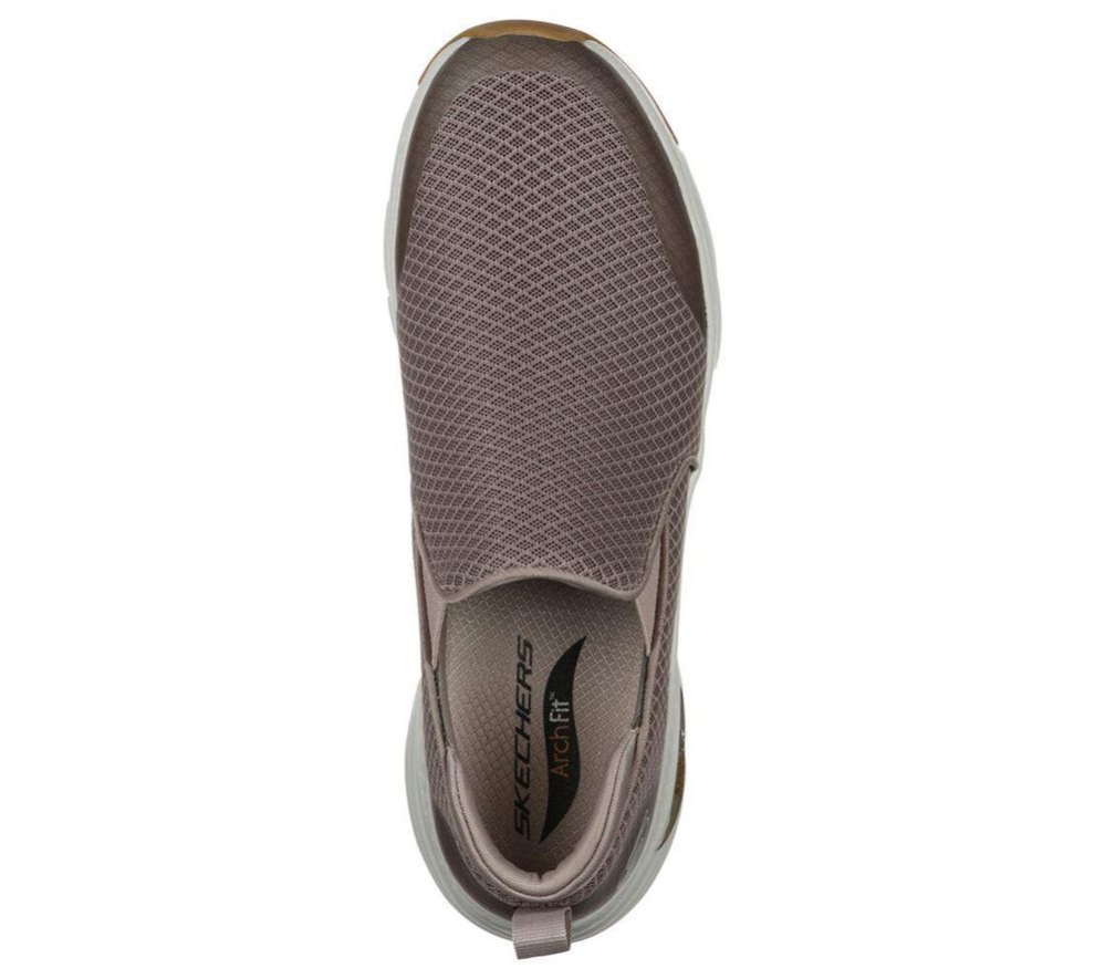 Skechers Arch Fit - Banlin Men's Walking Shoes Grey | UXDH80327