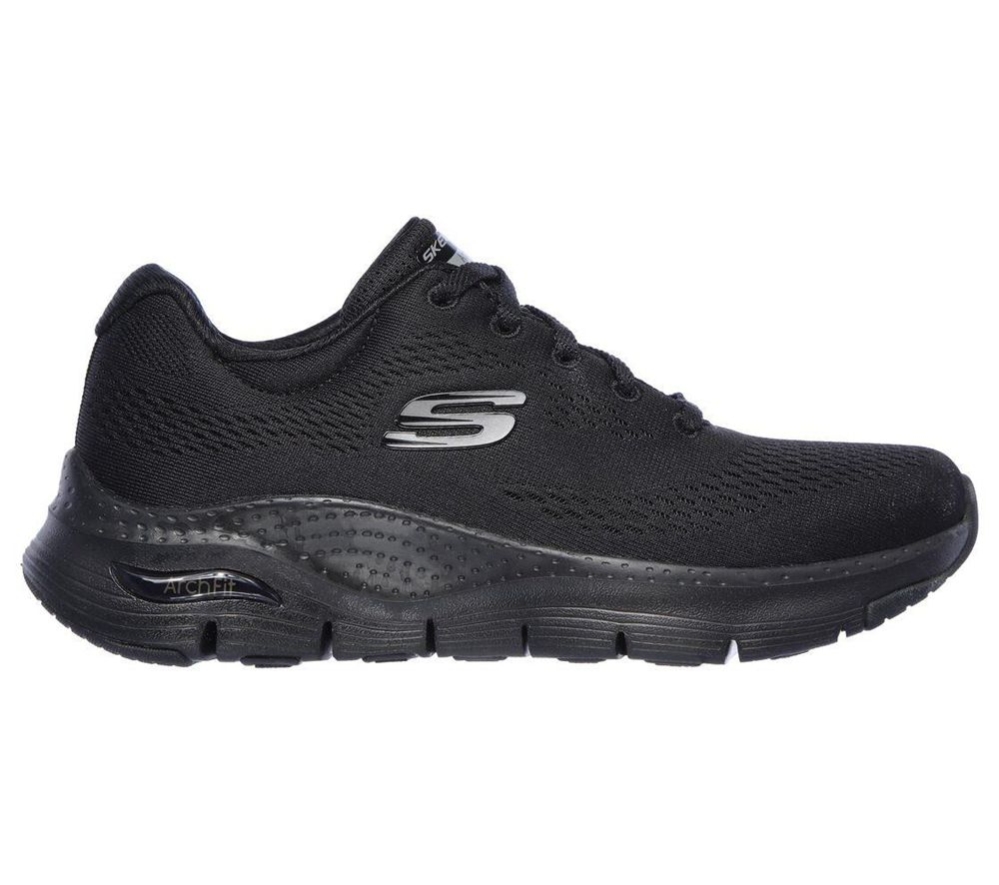 Skechers Arch Fit - Big Appeal Women's Walking Shoes Black | IGUJ43210