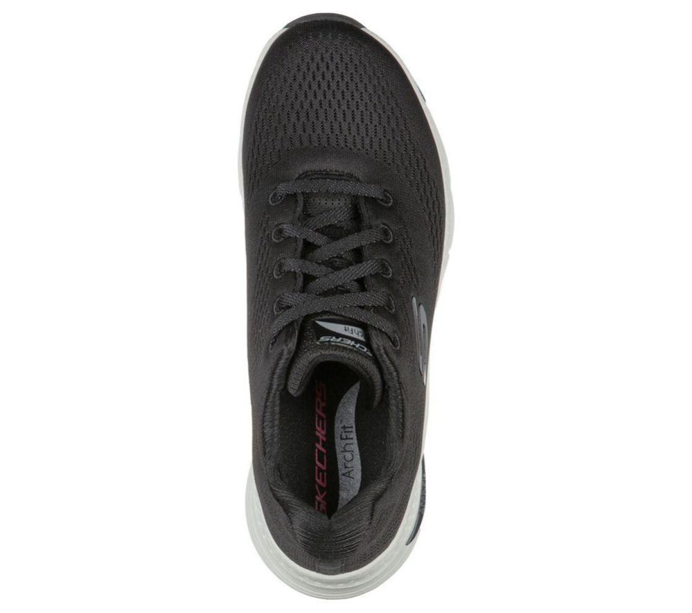 Skechers Arch Fit - Big Appeal Women's Walking Shoes Black White | LKNZ21970