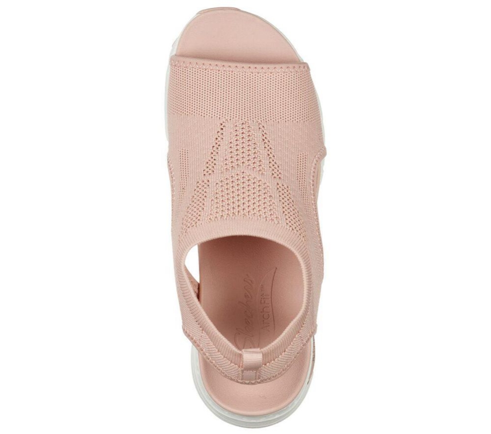 Skechers Arch Fit - City Catch Women's Sandals Pink | CEIT57128