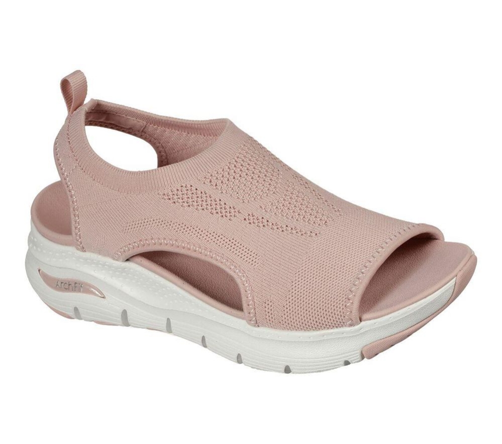 Skechers Arch Fit - City Catch Women\'s Sandals Pink | CEIT57128