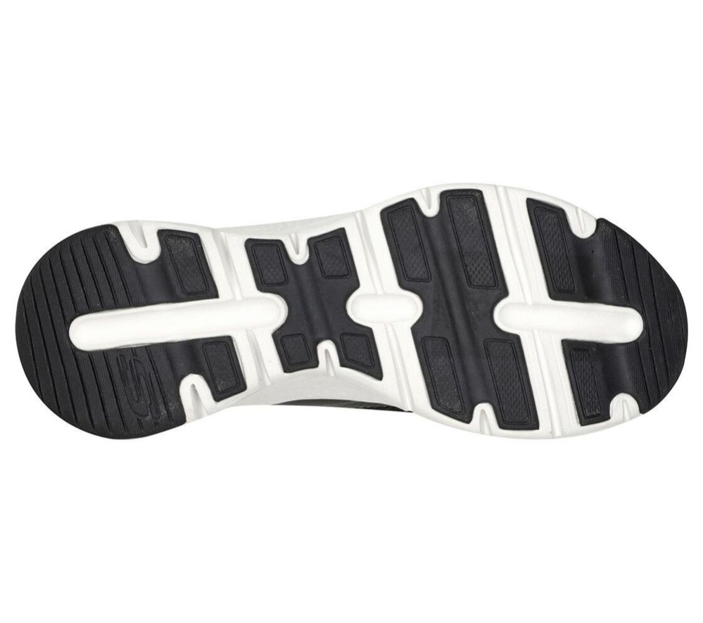 Skechers Arch Fit - Keep It Up Women's Walking Shoes Black White | ZMNC69078