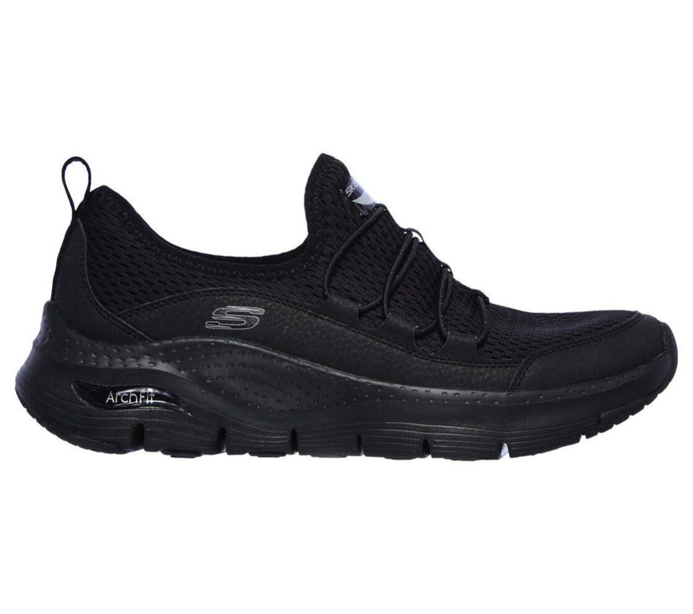 Skechers Arch Fit - Lucky Thoughts Women's Walking Shoes Black | FNTK15382