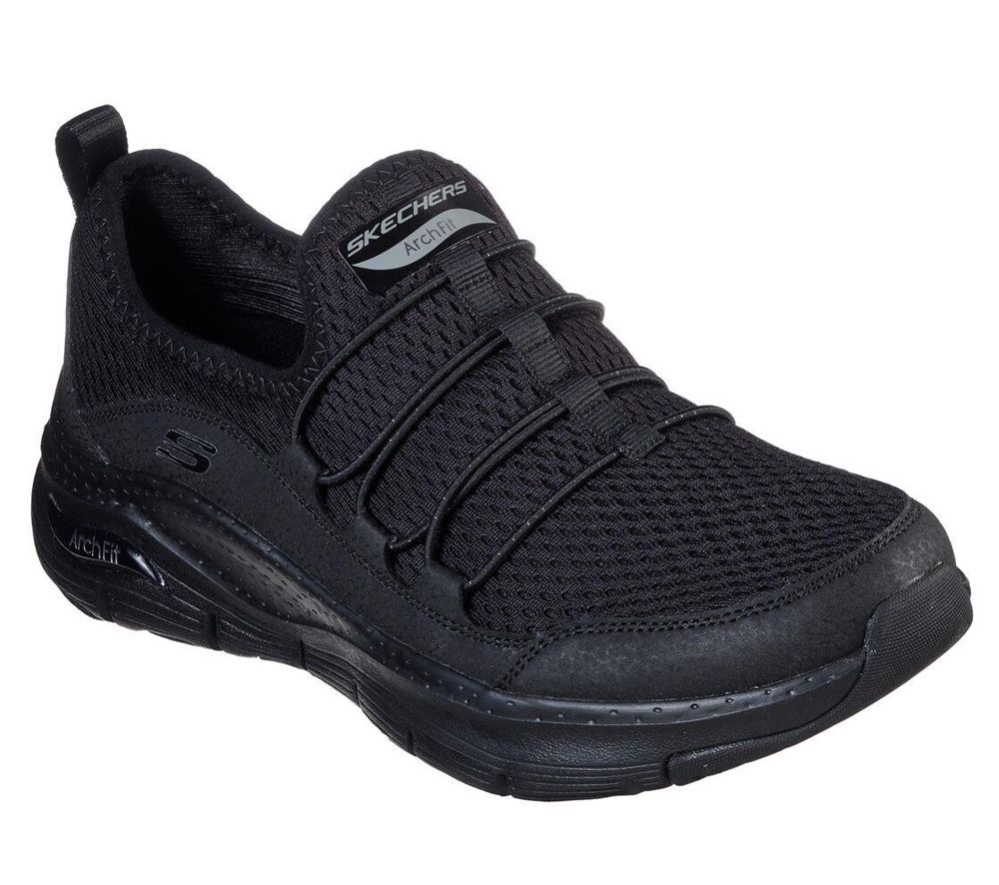 Skechers Arch Fit - Lucky Thoughts Women\'s Walking Shoes Black | FNTK15382