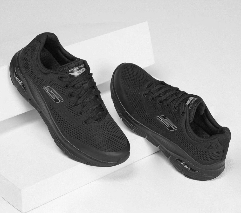 Skechers Arch Fit Men's Training Shoes Black | LPBU45837