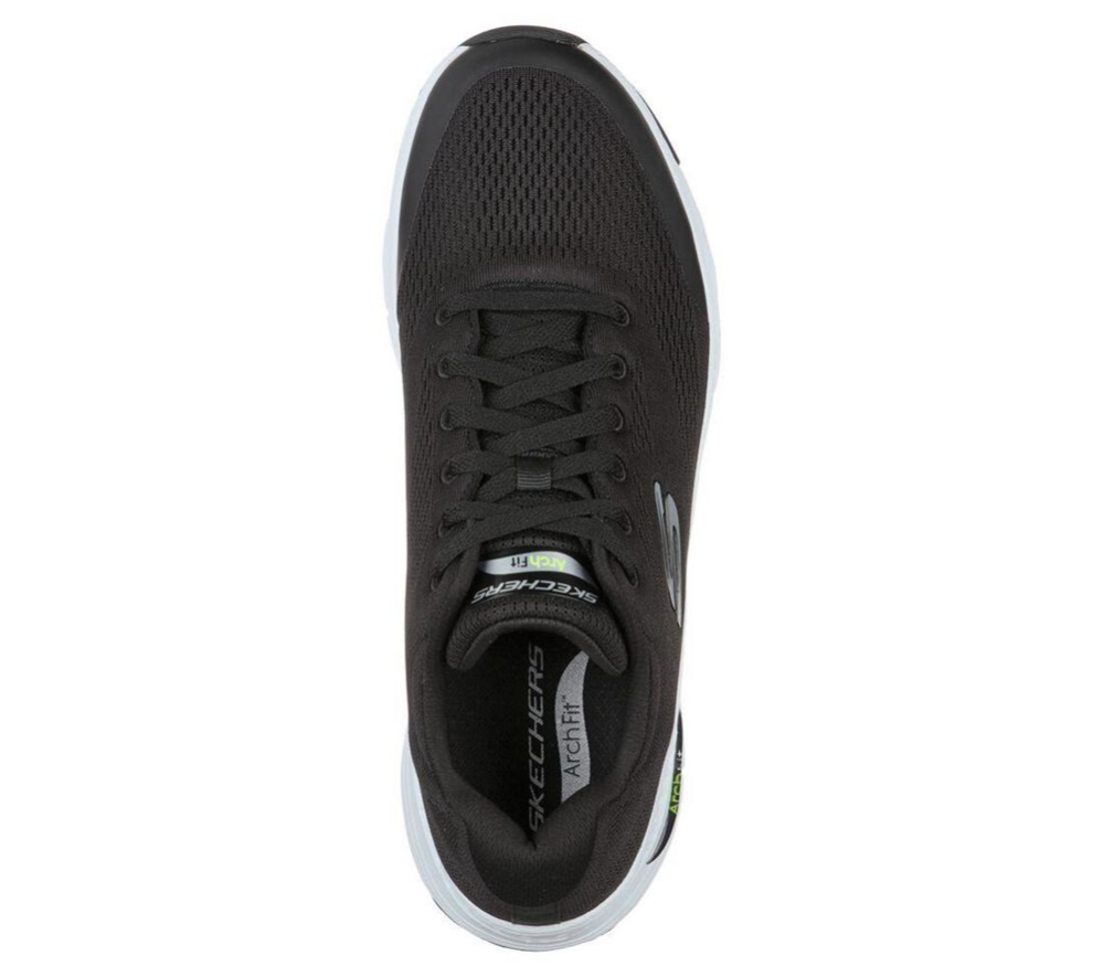 Skechers Arch Fit Men's Training Shoes Black White | ZMDC57024