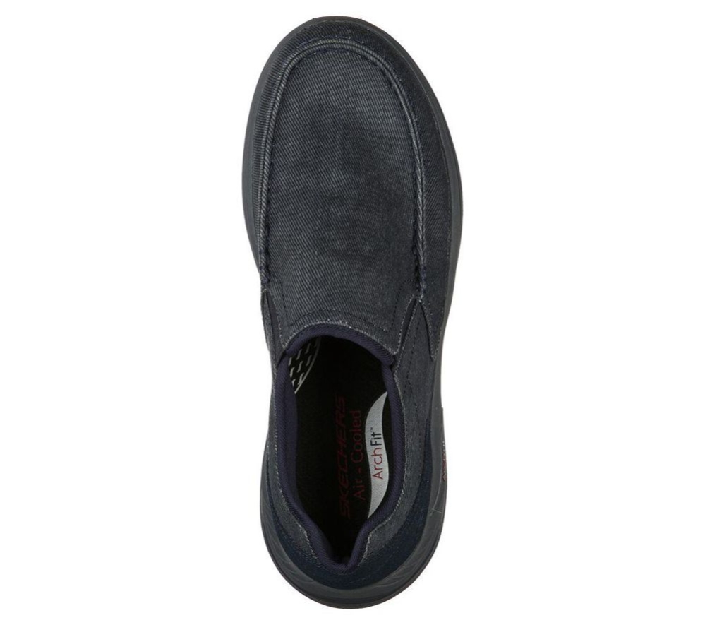 Skechers Arch Fit Motley - Rolens Men's Loafers Navy | EHFC14056