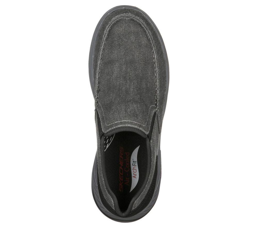 Skechers Arch Fit Motley - Rolens Men's Loafers Black Grey | WNDJ53420