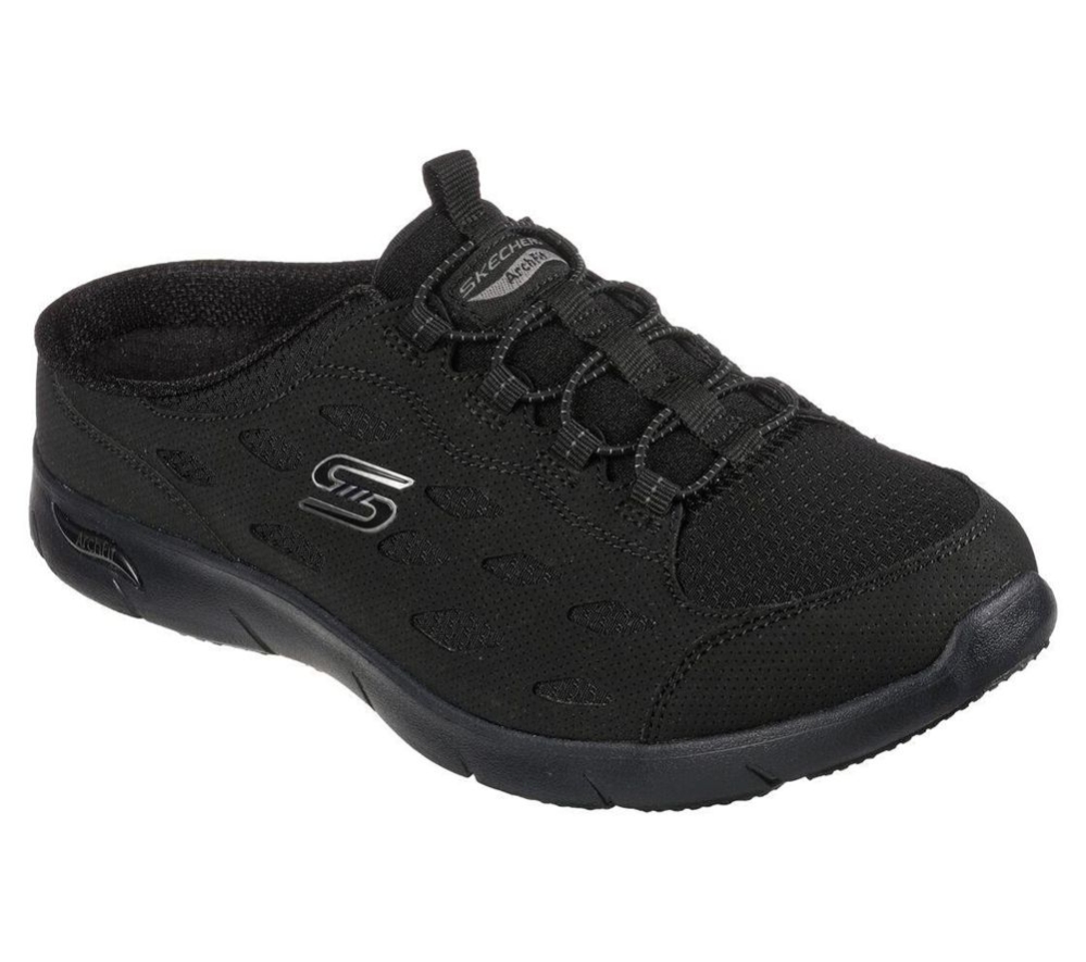 Skechers Arch Fit Refine - Lucky Breeze Women\'s Walking Shoes Black | AWHF30285
