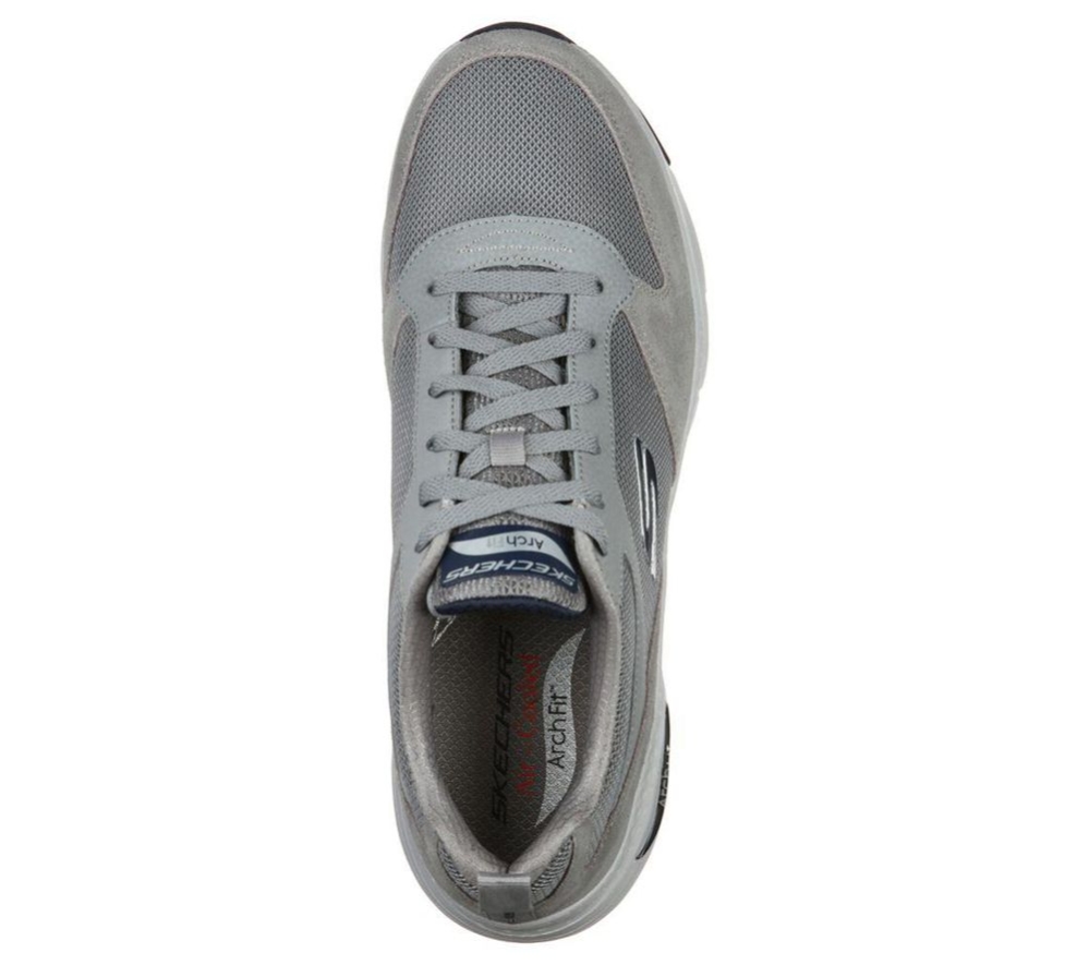 Skechers Arch Fit - Servitica Men's Training Shoes Grey | GXQU42058