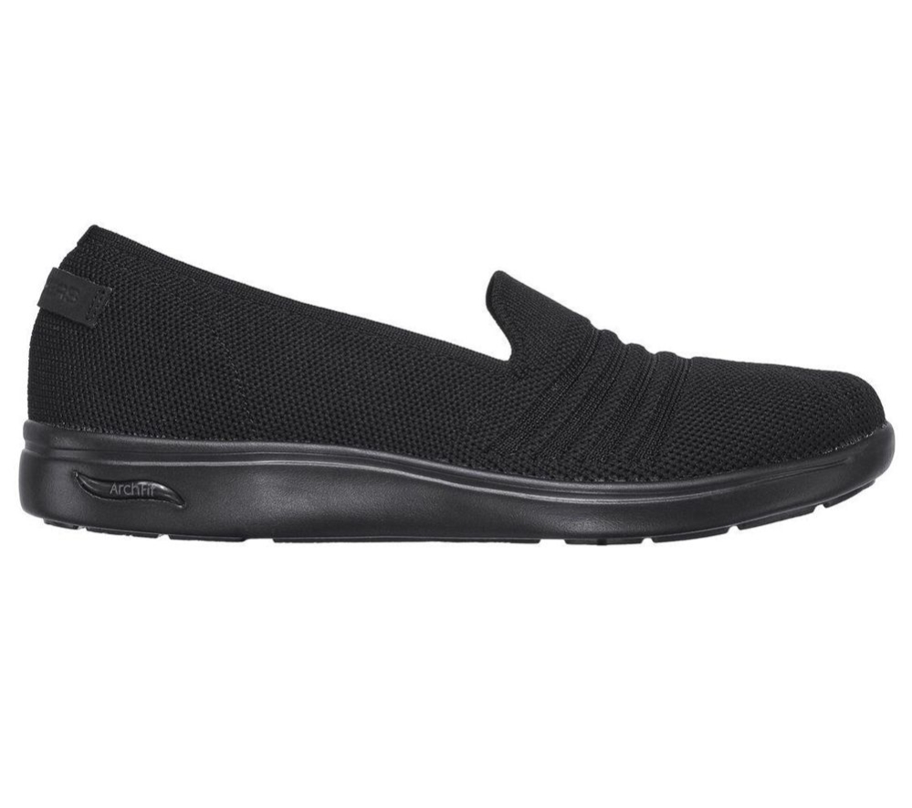 Skechers Arch Fit Uplift - Cutting Edge Women's Trainers Black | VOPU76034