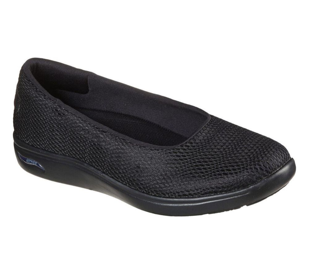 Skechers Arch Fit Uplift - Defined Women\'s Slip On Shoes Black | PAEJ18973