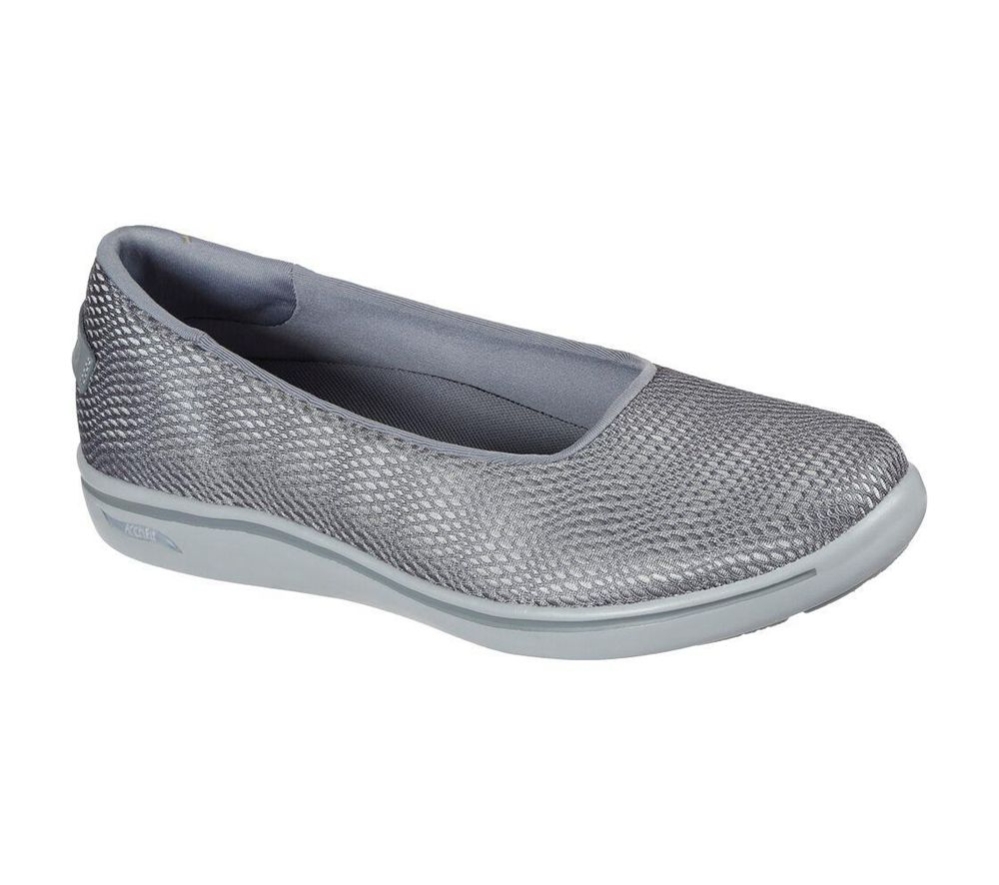 Skechers Arch Fit Uplift - Defined Women\'s Slip On Shoes Grey | VMAK53460