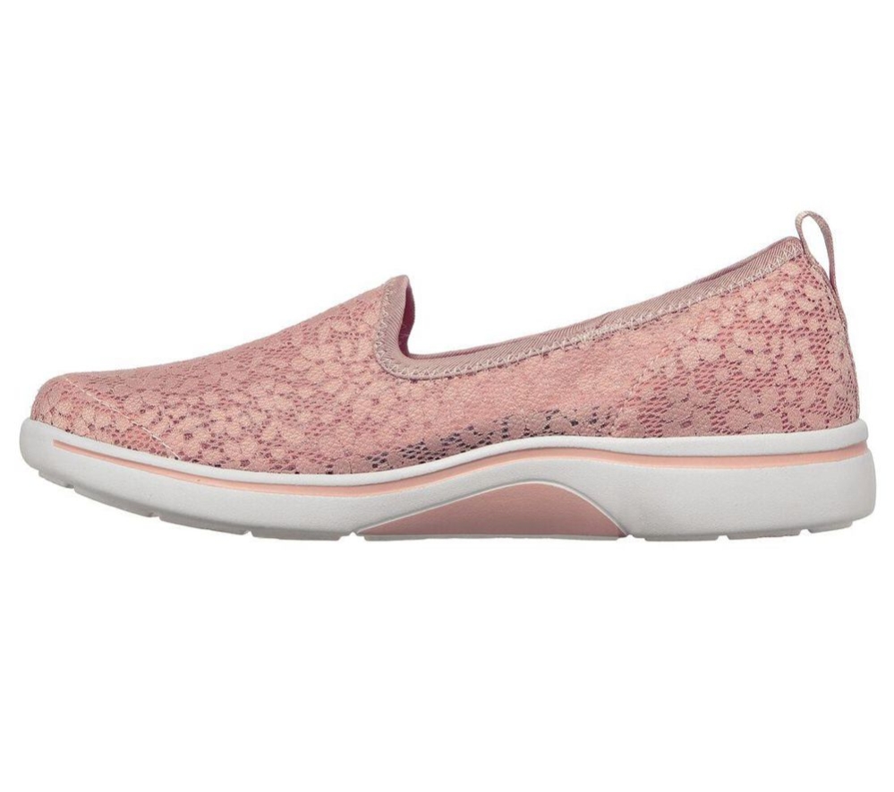 Skechers Arch Fit Uplift - Romantic Women's Slip On Shoes Purple | NIMX82709