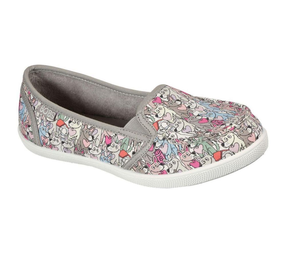 Skechers BOBS B Cute - Love Shuffle Women\'s Trainers Grey Multicolor | PKRT21387