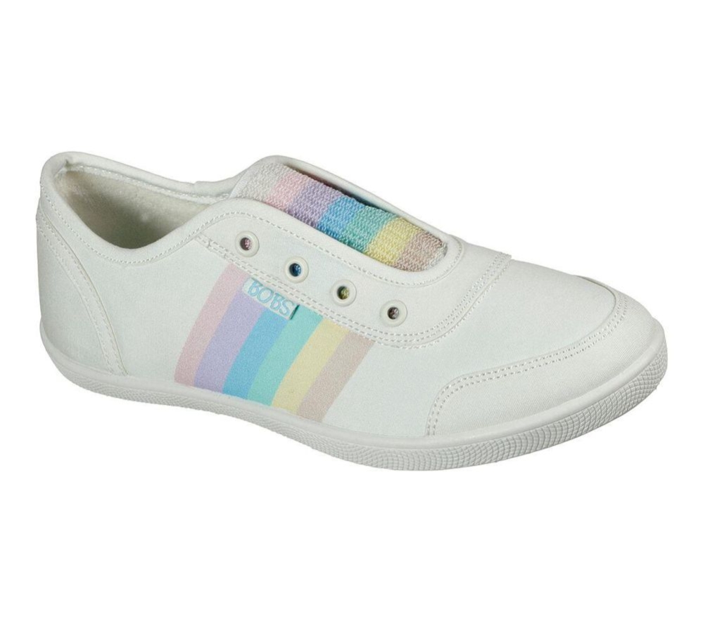 Skechers BOBS B Cute - Troop Retro Women\'s Trainers White Multicolor | CAYR43106