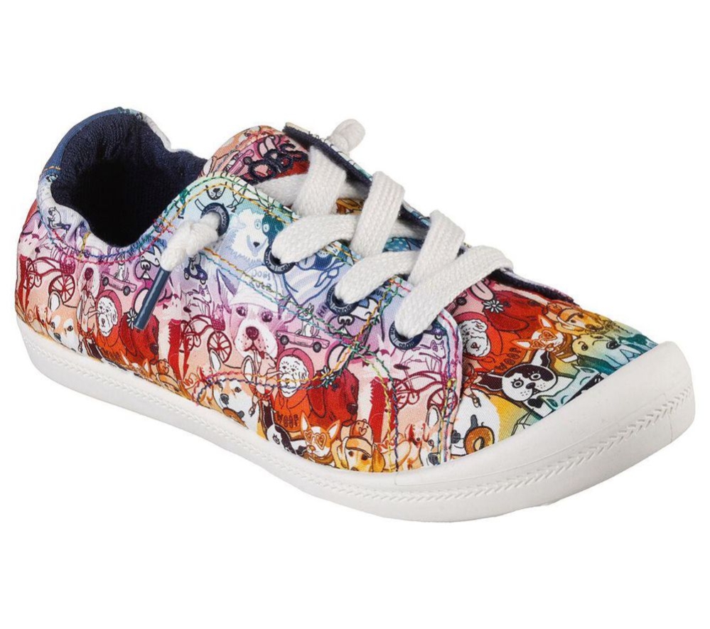 Skechers BOBS Beach Bingo - Rainbow Whiskers Women\'s Trainers Multicolor | HQRL05728