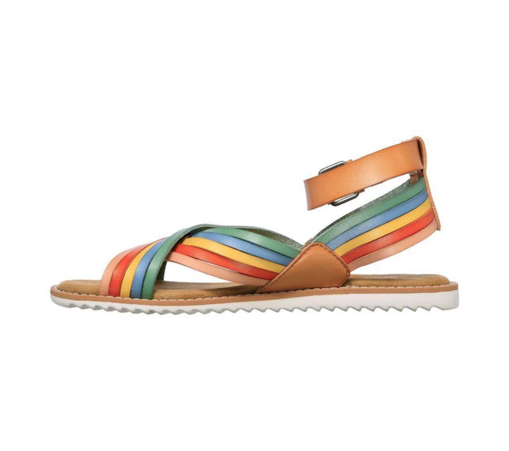 Skechers BOBS Blazing Star - Camp Rainbow Women's Sandals Brown Multicolor | YOZB64512