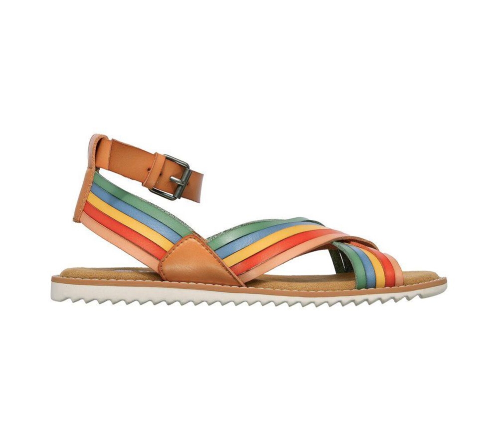 Skechers BOBS Blazing Star - Camp Rainbow Women's Sandals Brown Multicolor | YOZB64512