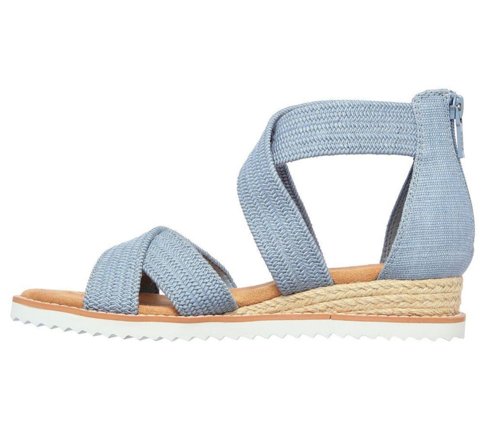 Skechers BOBS Desert Kiss - Desert Nights Women's Sandals Blue | XYNK24638