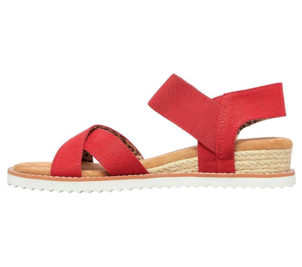 Skechers BOBS Desert Kiss - Secret Picnic Women's Sandals Red | BFWJ38015
