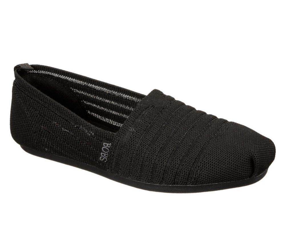 Skechers BOBS Plush - Golden Hour Women\'s Espadrilles Black | LEOK94538