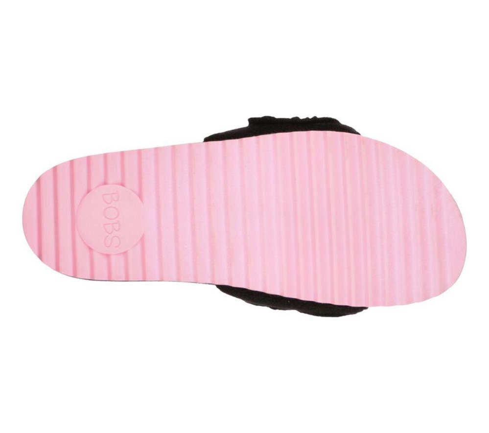 Skechers BOBS Pop-Ups 2 - Patch Attack Women's Slides Black Multicolor | QZTI67394
