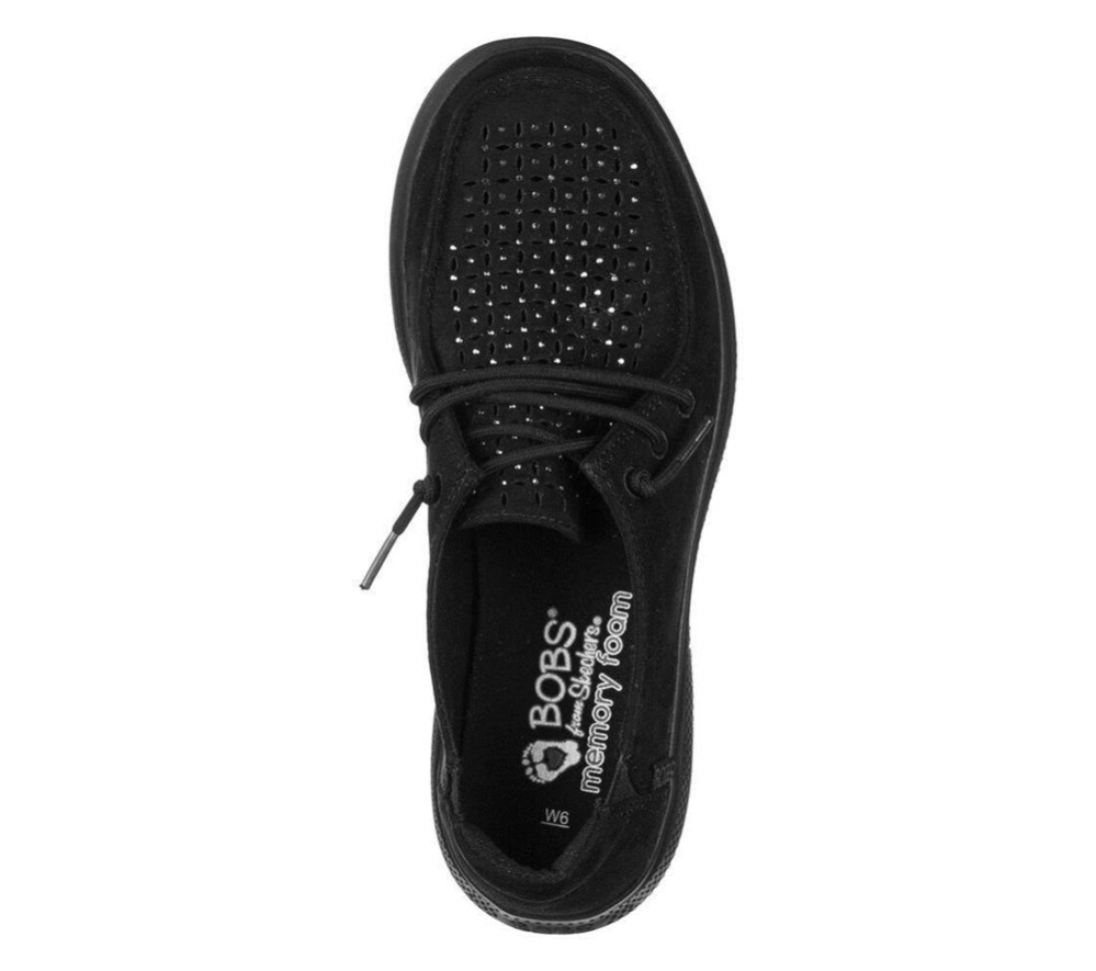 Skechers BOBS Skipper - Dockside Star Women's Trainers Black | XAHD76419