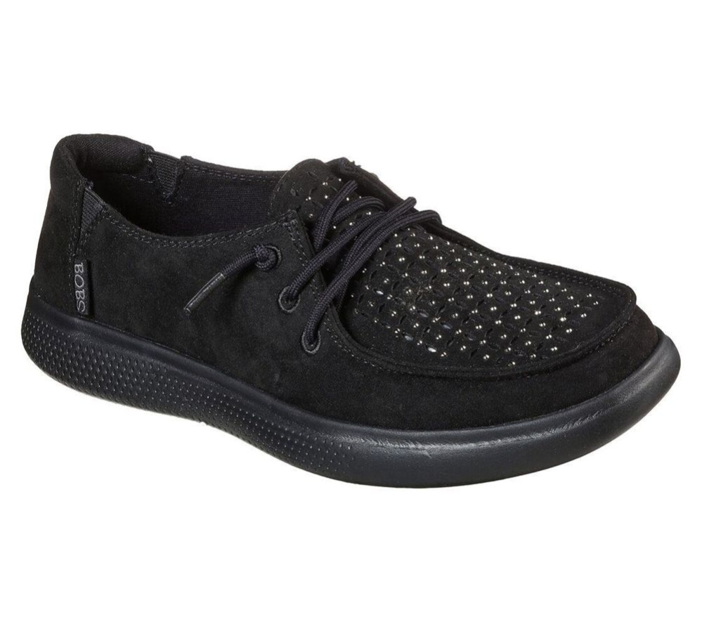 Skechers BOBS Skipper - Dockside Star Women\'s Trainers Black | XAHD76419