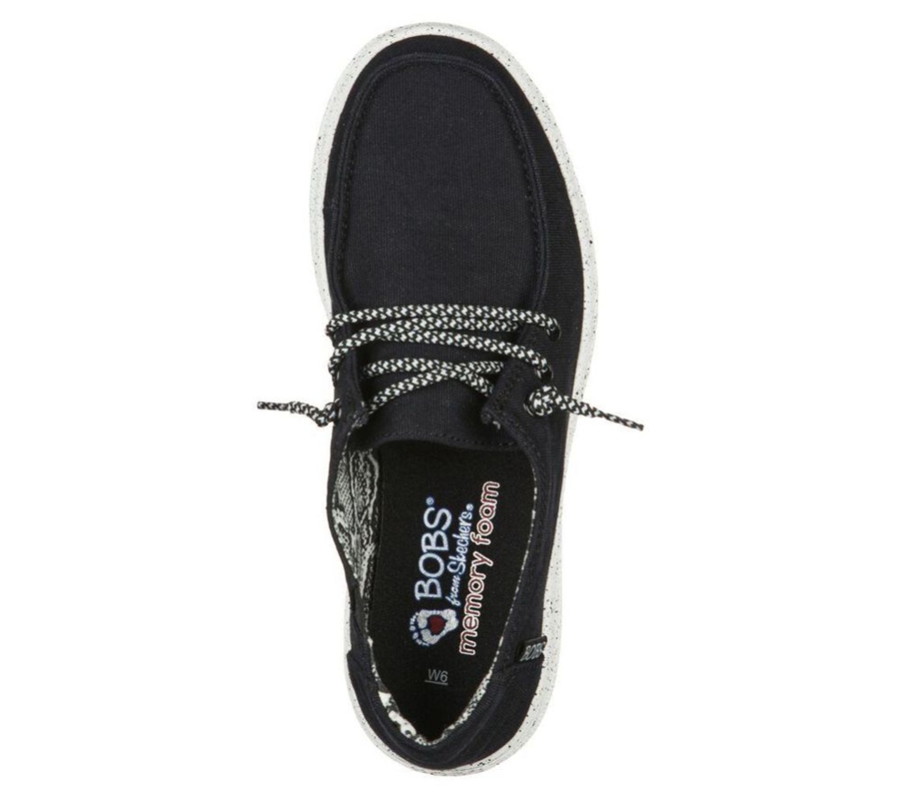 Skechers BOBS Skipper - Tide Pool Women's Oxford Shoes Black | LTGZ29843