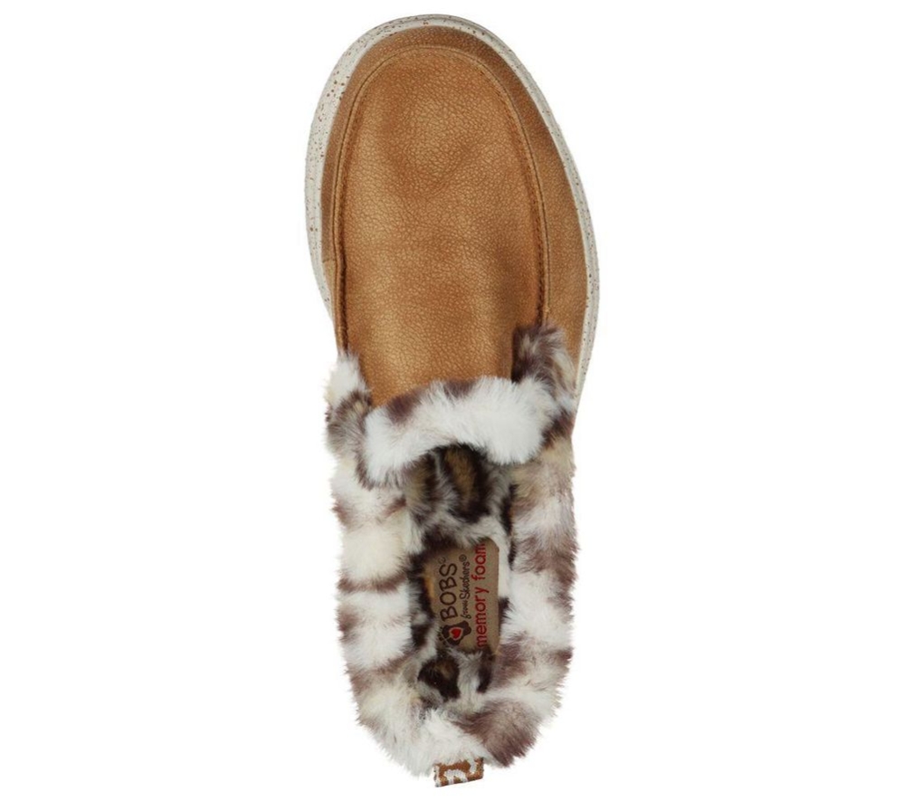 Skechers BOBS Skipper - Wild Tiger Women's Slippers Brown | QKPA13507