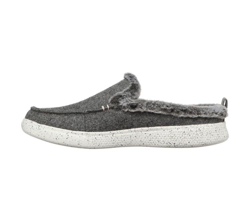 Skechers BOBS Skipper - Wild Wooly Women's Slippers Grey | GXVW47368