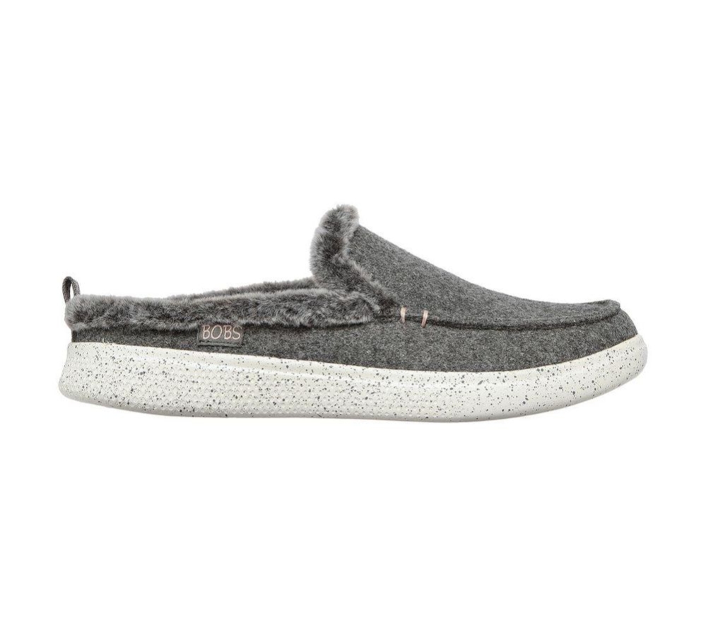 Skechers BOBS Skipper - Wild Wooly Women's Slippers Grey | GXVW47368