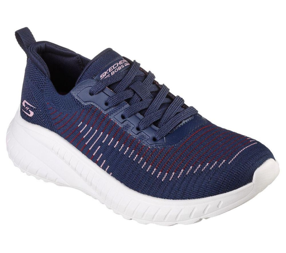 Skechers BOBS Sport Squad Chaos - Renegade Parade Women\'s Trainers Navy Multicolor | PXUV61598