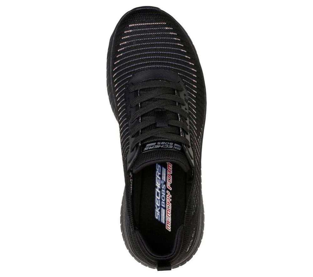 Skechers BOBS Sport Squad Chaos - Renegade Parade Women's Trainers Black | XAIW54268