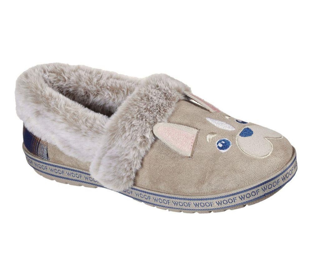 Skechers BOBS Too Cozy - Dog-Attitude Women\'s Slippers Grey | IGPC09615