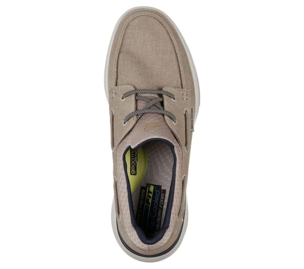 Skechers Bellinger - Garmo Men's Boat Shoes Grey | JKNA32471