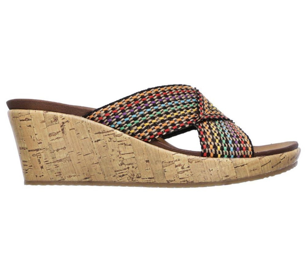 Skechers Beverlee - Delighted Women's Slides Multicolor | JMOB69341