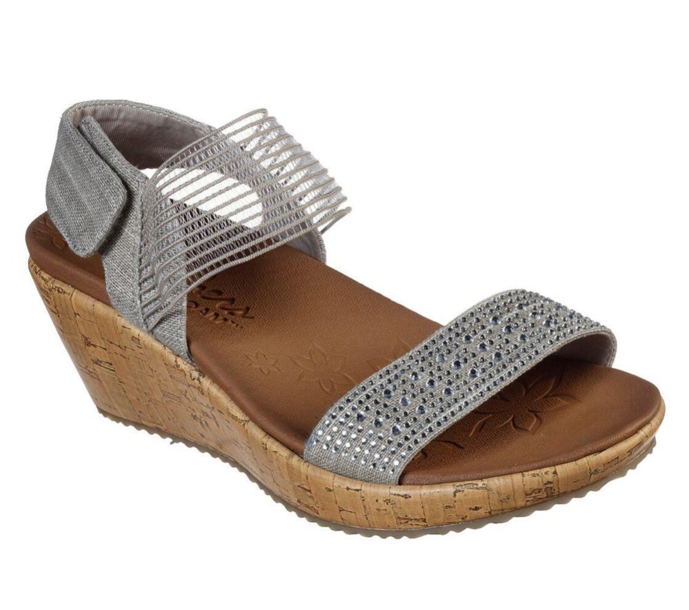Skechers Beverlee - Pretty Chic Women\'s Sandals Grey | NPIL48207