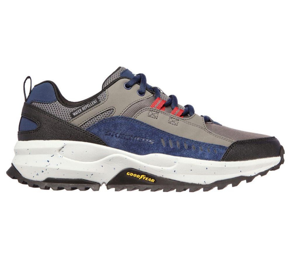 Skechers Bionic Trail - Road Sector Men's Trail Running Shoes Navy Grey Black | UMWT43561