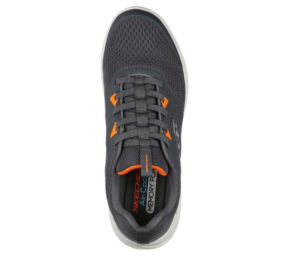 Skechers Bounder - High Degree Men's Training Shoes Grey Orange | VRGJ72193