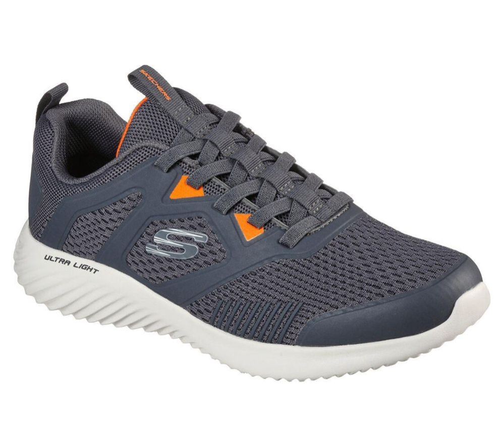 Skechers Bounder - High Degree Men\'s Training Shoes Grey Orange | VRGJ72193