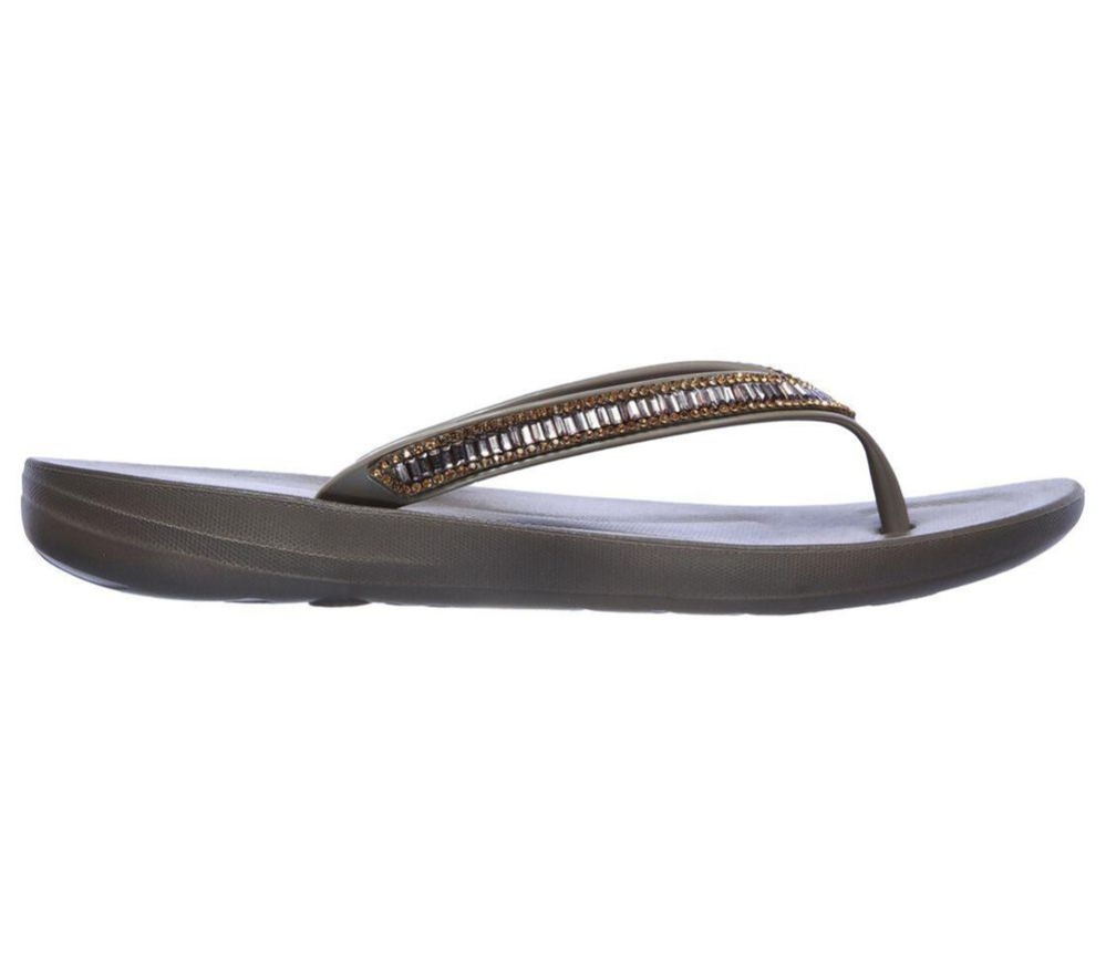 Skechers Bungalow - Poolside Summer Women's Flip Flops Grey | HKSQ41096