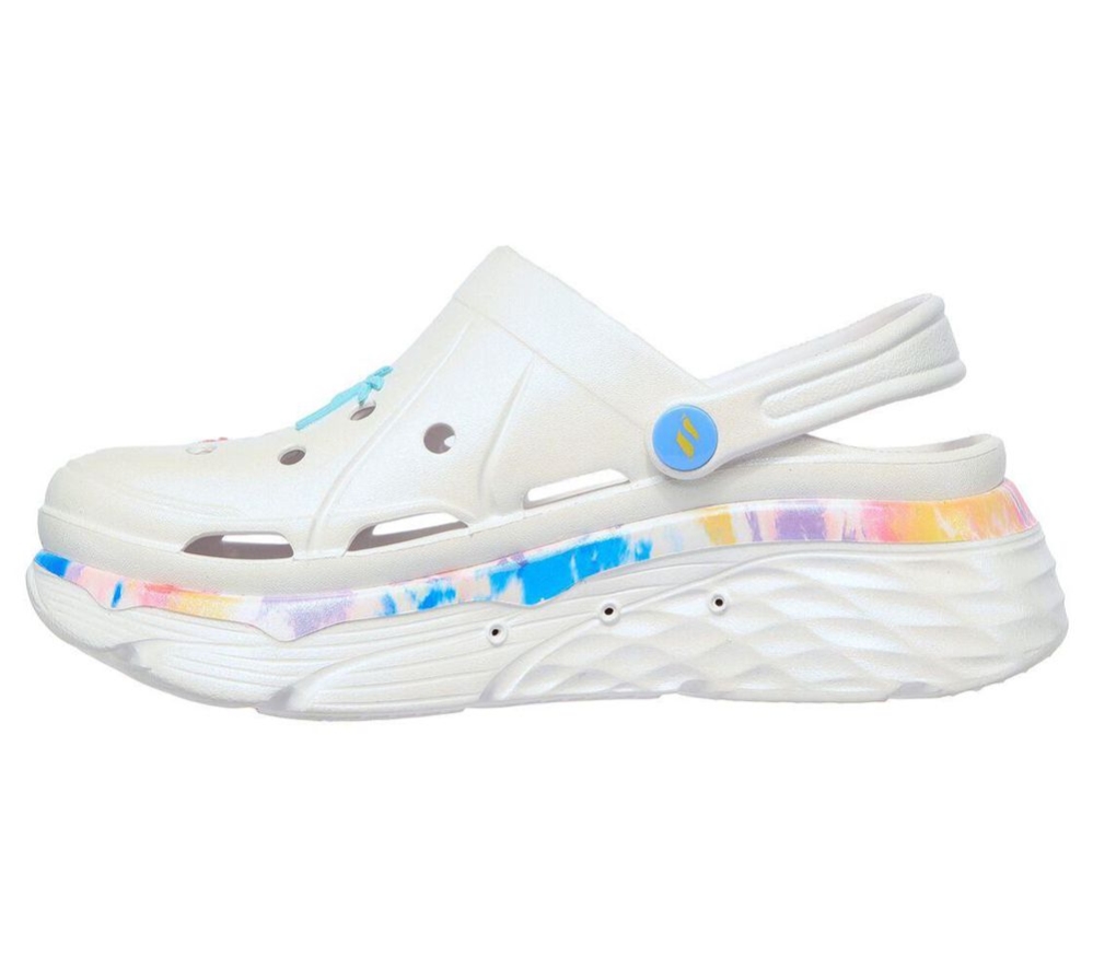 Skechers Cali Collection: Foamies Max Cushioning - Beach Bash Women's Clogs White Multicolor | GRHK70936