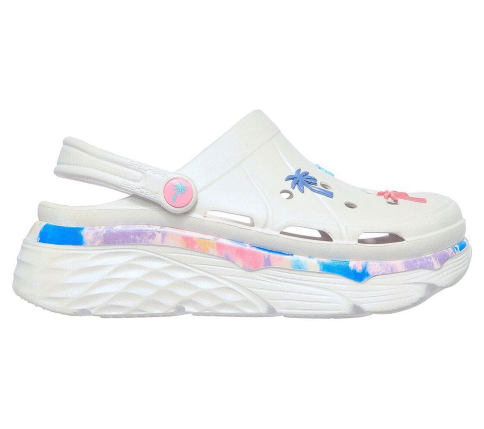 Skechers Cali Collection: Foamies Max Cushioning - Beach Bash Women's Clogs White Multicolor | GRHK70936