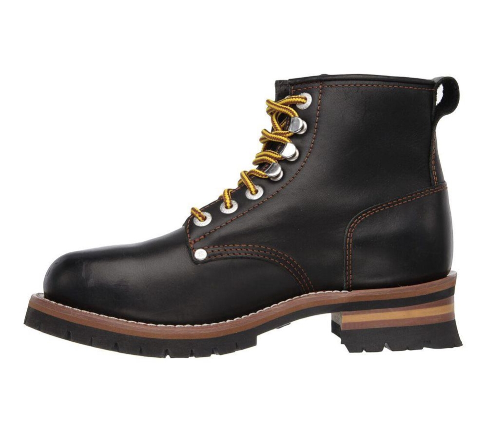 Skechers Cascades Men's Winter Boots Black | NVSY29641